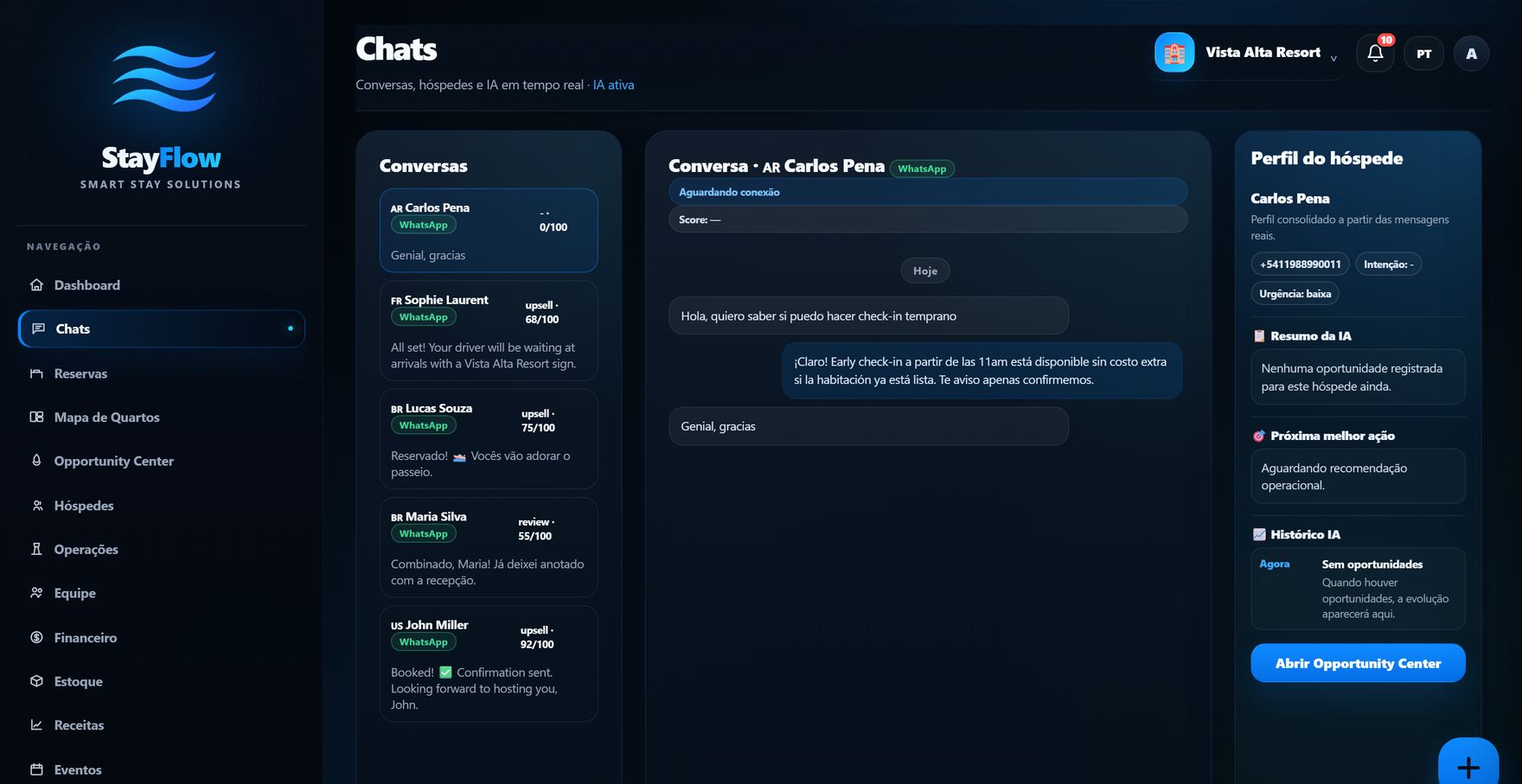 Chats StayFlow